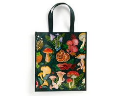 KNYGA Galison World of Mushrooms Reusable Shopping Bag