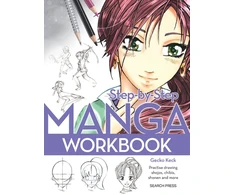 KNYGA Gecko Keck Step-by-Step Manga Workbook