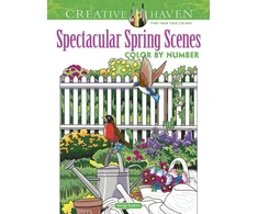 KNYGA George Toufexis Creative Haven Spectacular Spring Scenes Color by Number