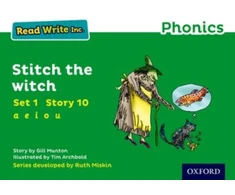 KNYGA Gill Munton Read Write Inc. Phonics: Stitch the Witch (Žalias Set 1 Storybook 10)
