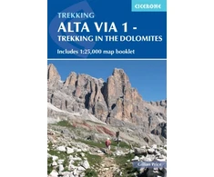 KNYGA Gillian Price Alta Via 1 - Trekking in the Dolomites, Includes 1:25,000 map booklet
