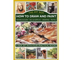 KNYGA Hazel Harrison Art Box - How to Draw and Paint (4-Book Slipcase)