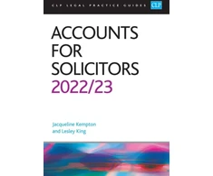 KNYGA Jacqueline Kempton Accounts for Solicitors 2022/2023, Legal Practice Course Guides (LPC)