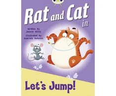 KNYGA Jeanne Willis Bug Club Guided Fiction Reception Raudona C Rat and Cat in Let's Jump