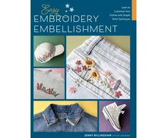 KNYGA Jenny Billingham Easy Embroidery Embellishment, Learn to Customize Your Clothes with Simple Stitch Techniques