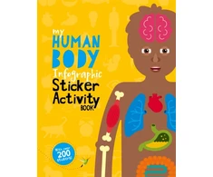 KNYGA Jo Dearden My Human Body Infographic Sticker Activity Book