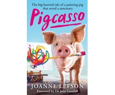 KNYGA Joanne Lefson Pigcasso, The painting pig that saved a sanctuary