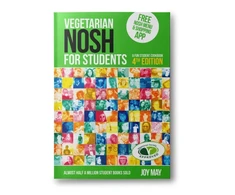 KNYGA Joy May Vegetarian NOSH for Students, a fun student cookbook