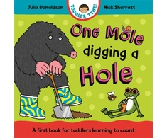 KNYGA Julia Donaldson One Mole Digging A Hole, A first book for toddlers learning to count