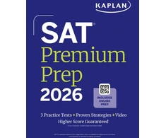 KNYGA Kaplan Test Prep SAT Premium Prep 2026: Includes 3 Full Length Practice Tests, 700+ Practice Questions, + 1 Year Online Access to Quizzes and Video Lessons and Tutorials