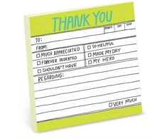KNYGA Knock Knock Hand Lettered Sticky Note Thank You