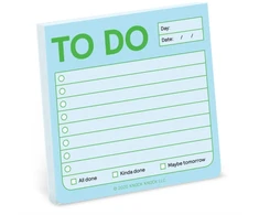 KNYGA Knock Knock Knock Knock Knock To Do Sticky Notes (Pastel Edition)