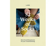 KNYGA Laine 52 Weeks of Socks, Vol. II, More Beautiful Patterns for Year-round Knitting