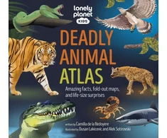 KNYGA Lonely Planet Kids Deadly Animal Atlas, Amazing facts, fold-out maps, and life-size surprises
