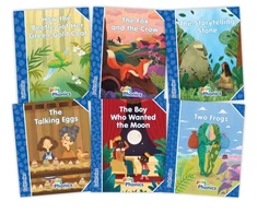 KNYGA Louise Van Pottelsberghe Jolly Phonics Folktales Mėlyna Readers (Level 4) Complete Set (1-6)