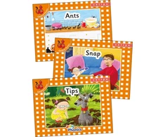 KNYGA Louise Van Pottelsberghe Jolly Phonics Oranžinis Level Readers Set 1, in Precursive Letters (British English edition)