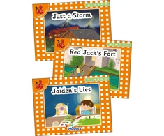 KNYGA Louise Van Pottelsberghe Jolly Phonics Oranžinis Level Readers Set 4
