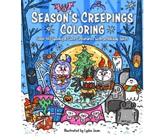 KNYGA Lydia Jean Season's Creepings Coloring, Color 60 Spooky &amp; Cute Creatures with a Holiday Twist
