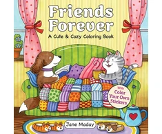 KNYGA Maday Jane Friends Forever, A Cute &amp; Cozy Coloring Book
