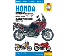 KNYGA Max Haynes Honda VTR1000F (FireStorm, Super Hawk) (97 - 07) &amp; XL1000V (Varadero) (99 - 08) Haynes Repair Manual