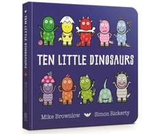KNYGA Michael Brownlow Brownlow Mike Ten Little Dinosaurs Board Book