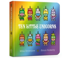 KNYGA Michael Brownlow Ten Little Unicorns Board Book