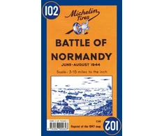 KNYGA Michelin Travel Publications Battle of Normandy - Michelin Historical Map 102