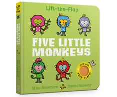 KNYGA Mike Brownlow Five Little Monkeys, Lift-the-Flap