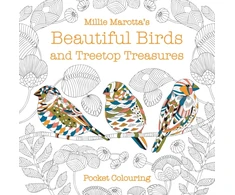 KNYGA Millie Marotta's Beautiful Birds and Treetop Treasures Pocket Colouring