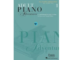 KNYGA Nancy Faber Adult Piano Adventures All-In-One Book 1: Spiral Bound
