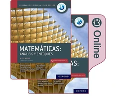 KNYGA Natasha Awada Matematicas IB: Analisis y Enfoques, Nivel Medio, Paquete de Libro Impreso y Digital.