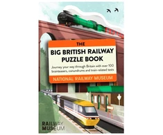 KNYGA National Railway Museum Big British Railway Puzzle Book, Perfect for puzzle lovers!