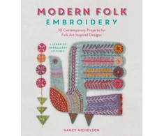 KNYGA Nicholson, Nancy (Textile artist) Modern Folk Embroidery