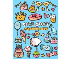 KNYGA Nick Marshall Cute Stuff Coloring Book, Adorable Coloring Book for Kids Such as Cute Food, Donut, Ice-cream