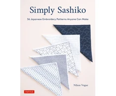 KNYGA Nihon Vogue Simply Sashiko, Classic Japanese Embroidery Made Easy (With 36 Actual Size Templates)