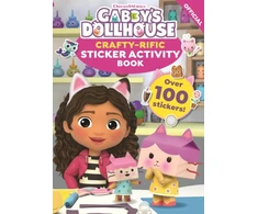 KNYGA Official Gabbys Dollhouse DreamWorks Gabby's Dollhouse: Crafty-Rific Sticker Activity Book
