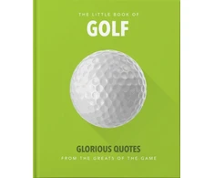 KNYGA Orange Orange Hippo Little Book of Golf, Great quotes straight down the middle