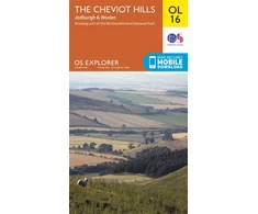 KNYGA Ordnance Survey Cheviot Hills, Jedburgh &amp; Wooler