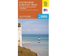 KNYGA Ordnance Survey Eastbourne &amp; Beachy Head, Newhaven, Seaford, Hailsham &amp; Heathfield