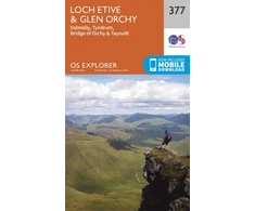 KNYGA Ordnance Survey Loch Etive and Glen Orchy