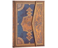 KNYGA paperblanks Safavid Indigo (Safavid Binding Art) Midi Lined Hardcover Journal