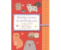 KNYGA Peony Press Staff Sticky Notes and Writing Set: Cute Cats