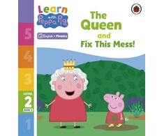 KNYGA Peppa Pig Learn with Peppa Phonics Level 2 Book 3 – The Queen and Fix This Mess! (Phonics Reader)