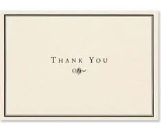 KNYGA Peter Pauper Press Thank You Notes Juodas/cream