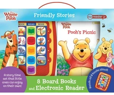 KNYGA Pi Kids Disney Winnie the Pooh Friendly Stories: Me Reader Jr 8 Board Books and Electronic Reader Sound Book Set