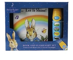 KNYGA Pi Kids World of Peter Rabbit Let it Shine Book and 5 Sound Flashlight Set