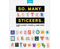 KNYGA Pipsticks®+Workman® So. Many. Letter Stickers., 3,820 Alphabet Stickers for Word Nerds