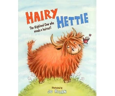 KNYGA Polly Lawson Hairy Hettie, The Highland Cow Who Needs a Haircut!