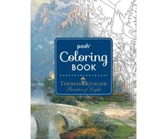 KNYGA Posh Adult Coloring Book: Thomas Kinkade Designs for Inspiration &amp; Relaxation