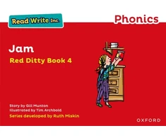 KNYGA Ruth Miskin, Gill Munton Read Write Inc. Phonics: Jam (Raudona Ditty Book 4)